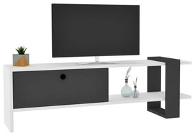 TV stolek FUNDA 120 cm antracitový/bílý