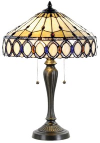 vitrážová tiffany lampa stolová Ø 40*58 cm