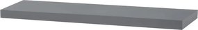 Nástenná polica 90 cm sivá P-013 GREY lesk