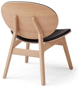 Dubové kreslo s koženým čalúnením Findahl by Hammel