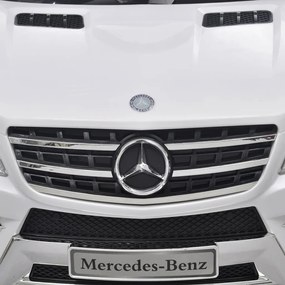 vidaXL Detské elektrické auto s ovládačom biele Mercedes Benz ML350 6 V