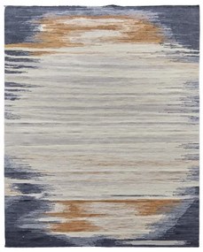 Diamond Carpets koberce Ručne viazaný kusový koberec Ombre Paris DESP HL64 Ivory Charcoal - 80x150 cm