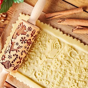 Goody Woody Embosovaný valček na cesto Santa Claus – malý