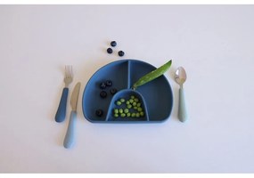 Zelený/modrý detský príbor 3 ks zo silikónu Ocean Mix – Cam Cam Copenhagen