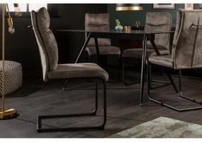 Stolička 41172 Comfort Zamat Taupe antik  - Komfort-nábytok