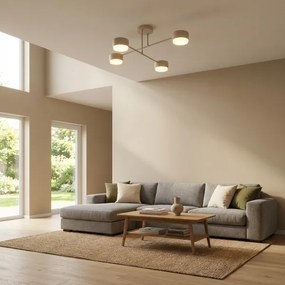 BRILAGI - LED RGB stmievateľný prisadený luster MONO 4xGX53/14W/230V Wi-Fi Tuya čierny