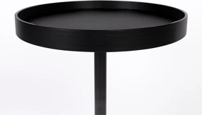 Okrúhly odkladací stolík s doskou v dubovom dekore ø 40 cm Yuri S – White Label