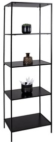 Čierna knižnica House Nordic Vita Shelf, 51 x 170 m