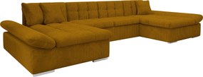 Rohová sedacia súprava U Agnara (horčicová)