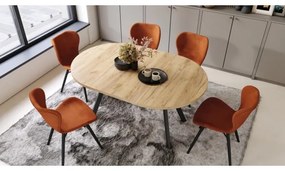 Jedálenský stôl ARTUR dub craft/čierna