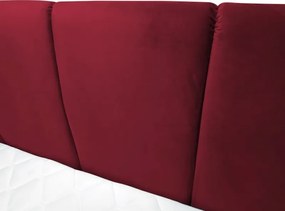 Posteľ boxspring Fresco 180x200 cm, červená látka