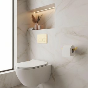 Rea Til, držiak na toaletný papier, zlatá matná, REA-88047