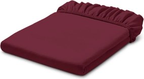 Džersejová napínacia plachta, štandardná veľkosť, tmavočervená