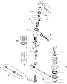 GROHE 32208001 - Bidetová batéria CONCETTO DN 15 lesklý chróm