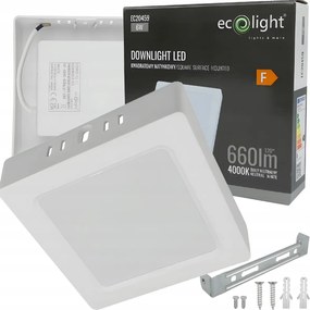 Prisadené LED stropné svietidlo štvorcové 6W 4000K 660lm neutrálne