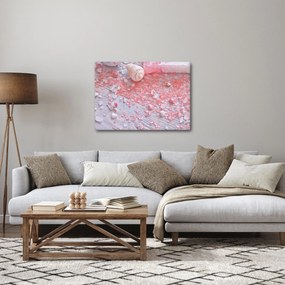Obraz - Prímorská atmosféra v ružových odtieňoch (70x50 cm)