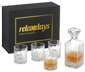 Karafa na whisky so 4 pohármi RD42312