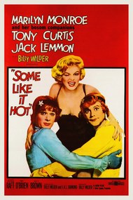 Obrazová reprodukcia Some Like it Hot, Ft. Marilyn Monroe (Vintage Cinema / Retro Movie Theatre Poster / Iconic Film Advert), (26.7 x 40 cm)