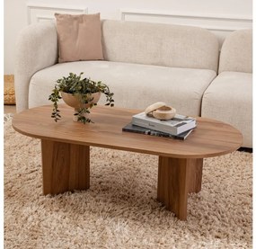 Konferenčný stolík OVAL 60x120 cm hnedá