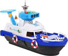 Ramiz Interaktívny policajný čln 2v1 pre deti 3+ Čierny pasažier + 3 vozidlá + svetlá zvuky