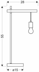 Stolná lampa IZZY 1xE27/60W/230V