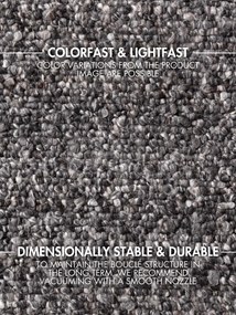 Ted Baker, Behúň Ted Baker Notting Hill 106345 Dark Grey, 80x200, šedá, obývacia izba