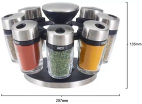 Cole&Mason - Otočný stojan s koreničkami MASTER 9 ks