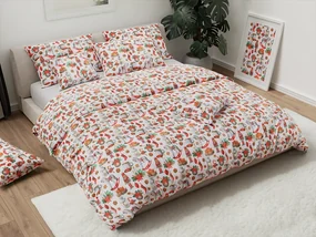 Bavlnené obliečky VESELÉ VIANOCE biele Rozmer obliečky: 70 x 90 cm | 140 x 200 cm