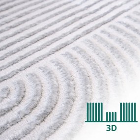 Angel Carpet, Kusový koberec Zafiro 19 Grey, 60x110, šedá, kancelária