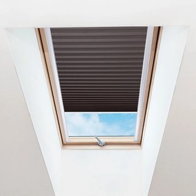 FOA Plisé roleta na strešné okná, Priesvitná, Ebenová, P 024 , 100 x 60 cm