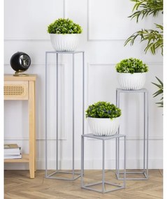 Stojan na kvety 70x24 cm šedá