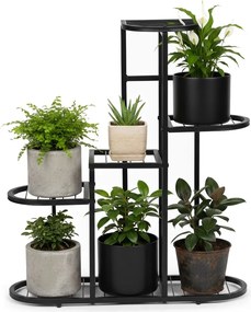 Stojan na květiny INDUSTRY 79,5x70 cm černý