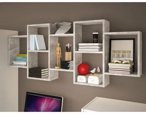 Nástenná polica TRIO 65x161 cm šedá