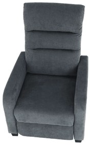 Tempo Kondela Relaxačné kreslo, sivá, TURNER