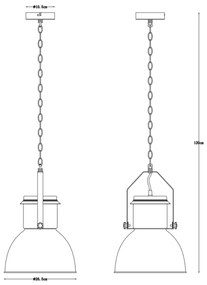 Globo 15283 - Luster na reťazi KUTUM 1xE27/40W/230V