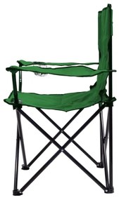 Skladacia kempingová stolička zelená