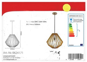 Lindby Lindby - Luster na lanku SIGGIE 1xE27/60W/230V LW1018