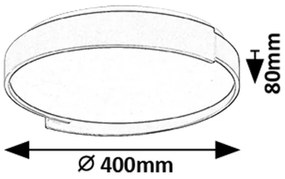 Rabalux 71305 - LED Stm. stropné svietidlo LALEH LED/24W/230V 3000-6500K + DO