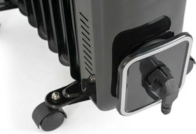 G21 Olejový radiátor Bromo, 9 rebier, 2000 W, čierna, M