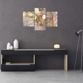 Obraz - Kvetinový ornament (90x60 cm)