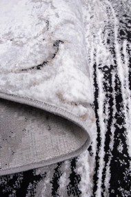 Koberec MAYA PR117 sivý / čierny ovál