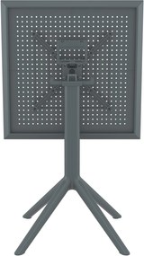 Skladací stôl Sky square - tmavošedá