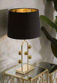 Stolná lampa Bubble 61 cm čierno-zlatá