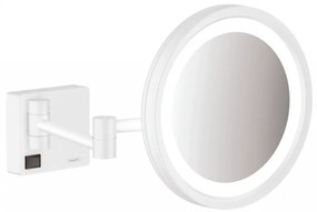 Hansgrohe AddStoris - Kozmetické zrkadlo s LED osvetlením, biela matná 41790700