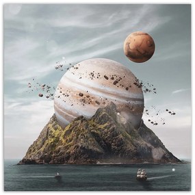 Gario Obraz na plátne Pristátie na planéte - Zehem Chong Rozmery: 30 x 30 cm