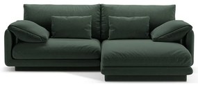 Tmavozelená rohová pohovka (pravý roh) Torino – Micadoni Home