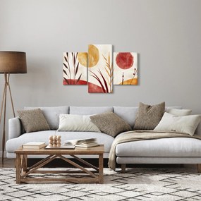 Obraz - Rastliny a kruhy (90x60 cm)
