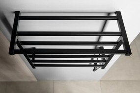 Sapho Sapho, ELZOR Elektrický sušiak uterákov 500x470mm, 60W, čierna matná, EB510