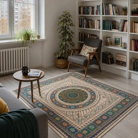 Protišmykový koberec NOVO orientálny viacfarebný