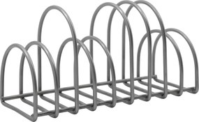 House Doctor Kovový stolný organizér Pampi Brushed Silver